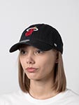 Бейсболка 47 BRAND арт. K-RGW27GWS-BKB Miami Heat NBA (черный)